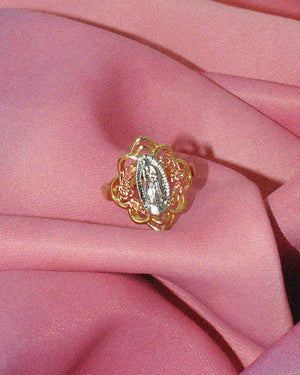 Virgencita Rose Cameo Ring