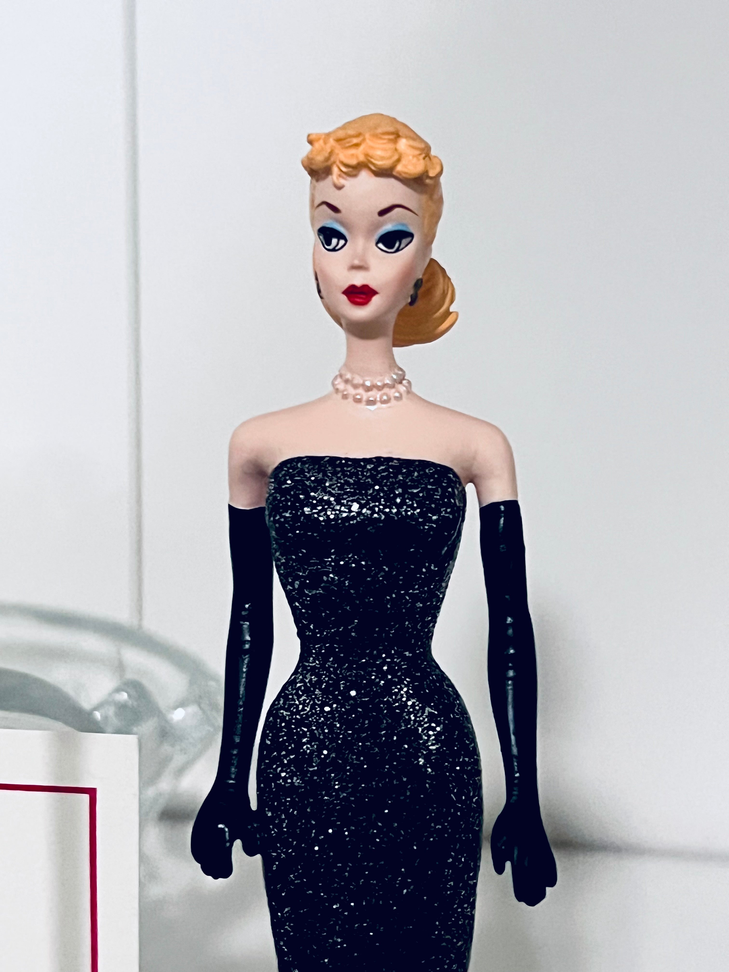 1960 barbie black dress Barbie x Unique Vintage Plus Size Black Solo In The Spotlight Straples