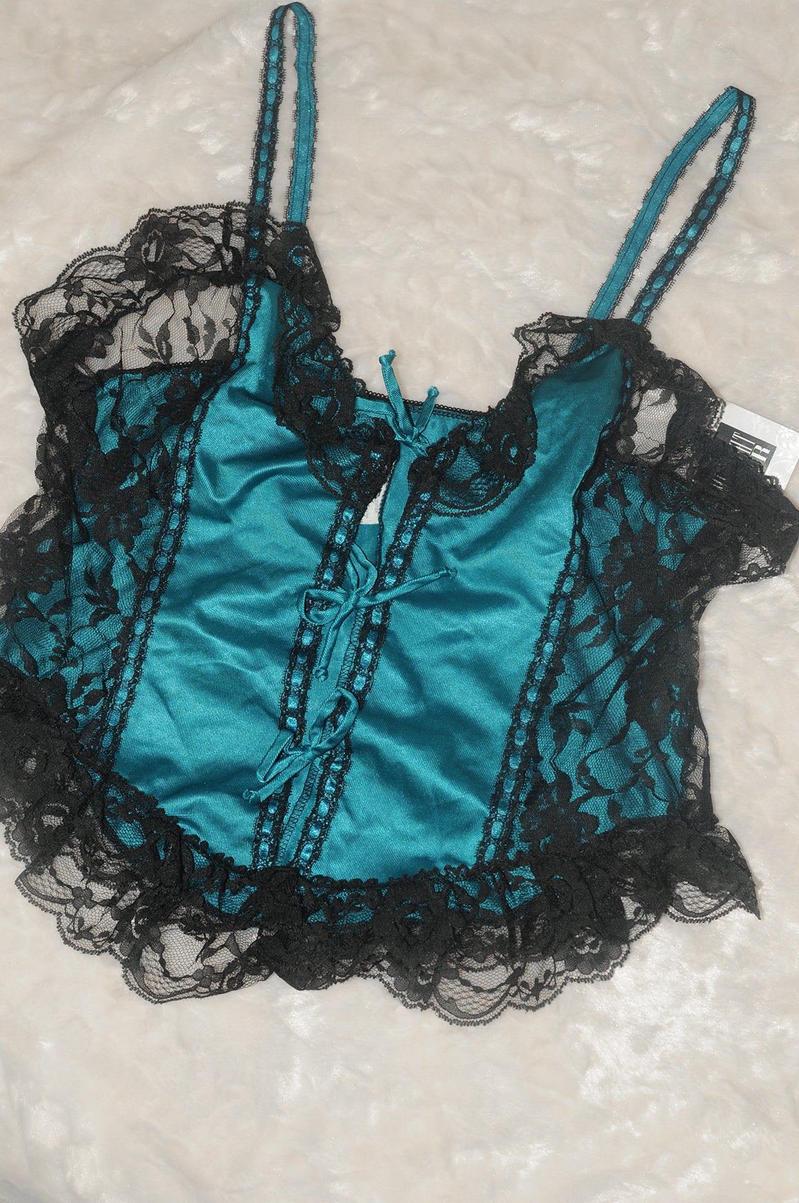 Feeling Blue Vintage Lace Cami (Large) New with Tags