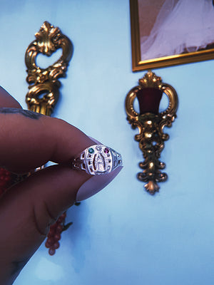 Bebesita Virgencita Size 4 Ring Sterling Silver