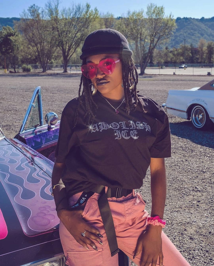 Abolish Ice Rhinestone Tee